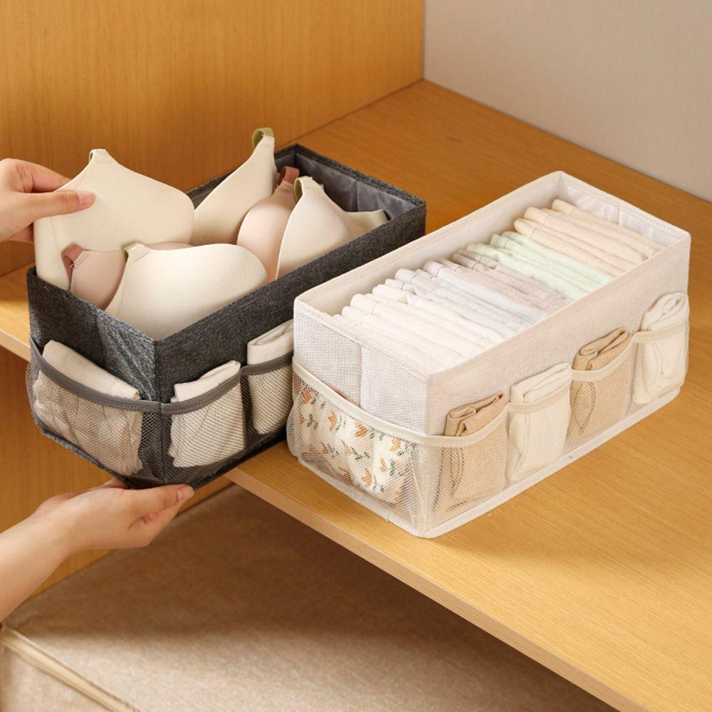 Folding Folding Storage Box With Mesh Organizer Dividers Mesh Organizer  Storage Bins