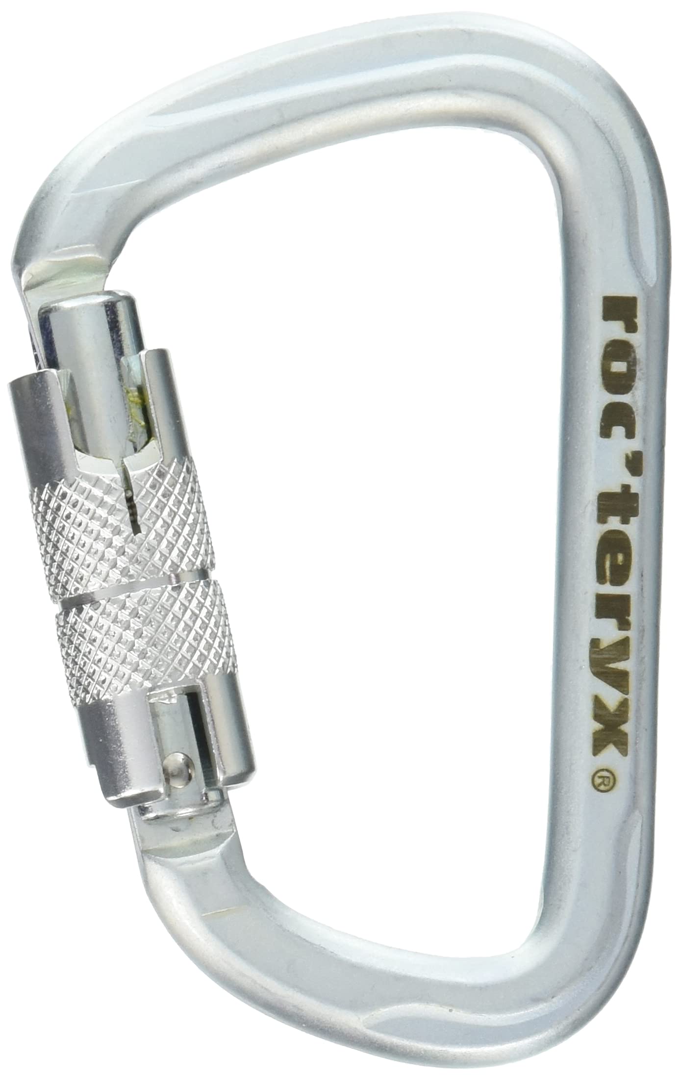 

Climbing Steel D Quick RTF249LK2T Roc teryx Carabiner, Lock, Silver,