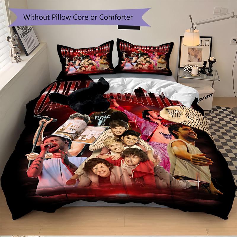 

3pcs One Direction Duvet Cover Set, Includes 1 Duvet Cover and 1/2 Pillowcases (No Insert) yy251104255 135x200cm