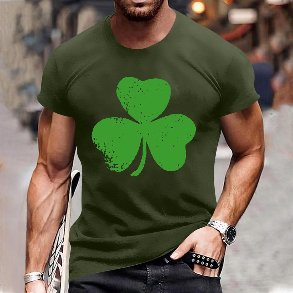 Pánské oblíbené tričko s potiskem, kulatý výstřih, krátký rukáv