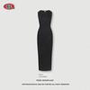 Trendy Brand Skims Slim Fit Slimming Stretch Sleeveless Vest Women Gyaru Washed Retro Sheath Slit Dress Trendy
