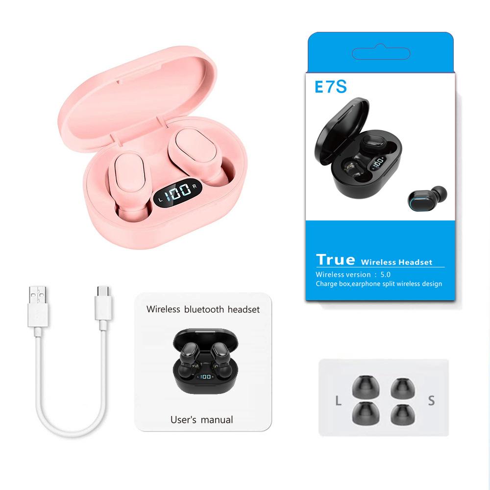 Digital Display Mini TWS Wireless Bluetooth Earbuds In-Ear Unisex Macaron Earphones Sports Waterproof
