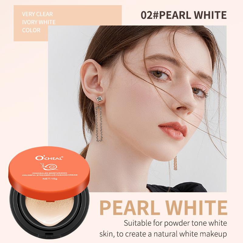 Snail Air Cushion CC Cream Concealer Moisturizing Lasting No Makeup Liquid Foundation BB Cream