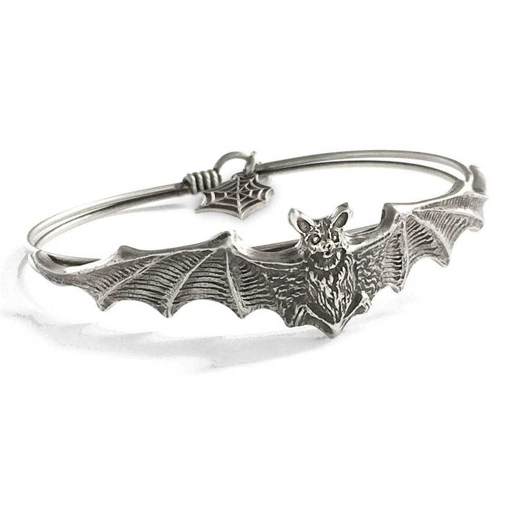 Gothic Bat Bracelet Alloy Jewelry Punk Style Unisex Accessory For Halloween
