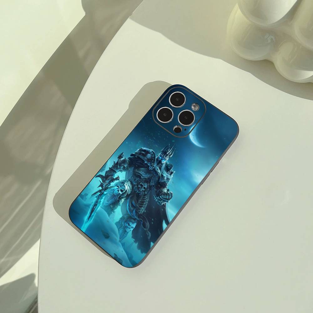 W-O-W-World- of -Warcraft Phone Case For iPhone 17,16,15,14,13,12,11 Pro Max,16/15/14Plus,XS Soft Black Cover