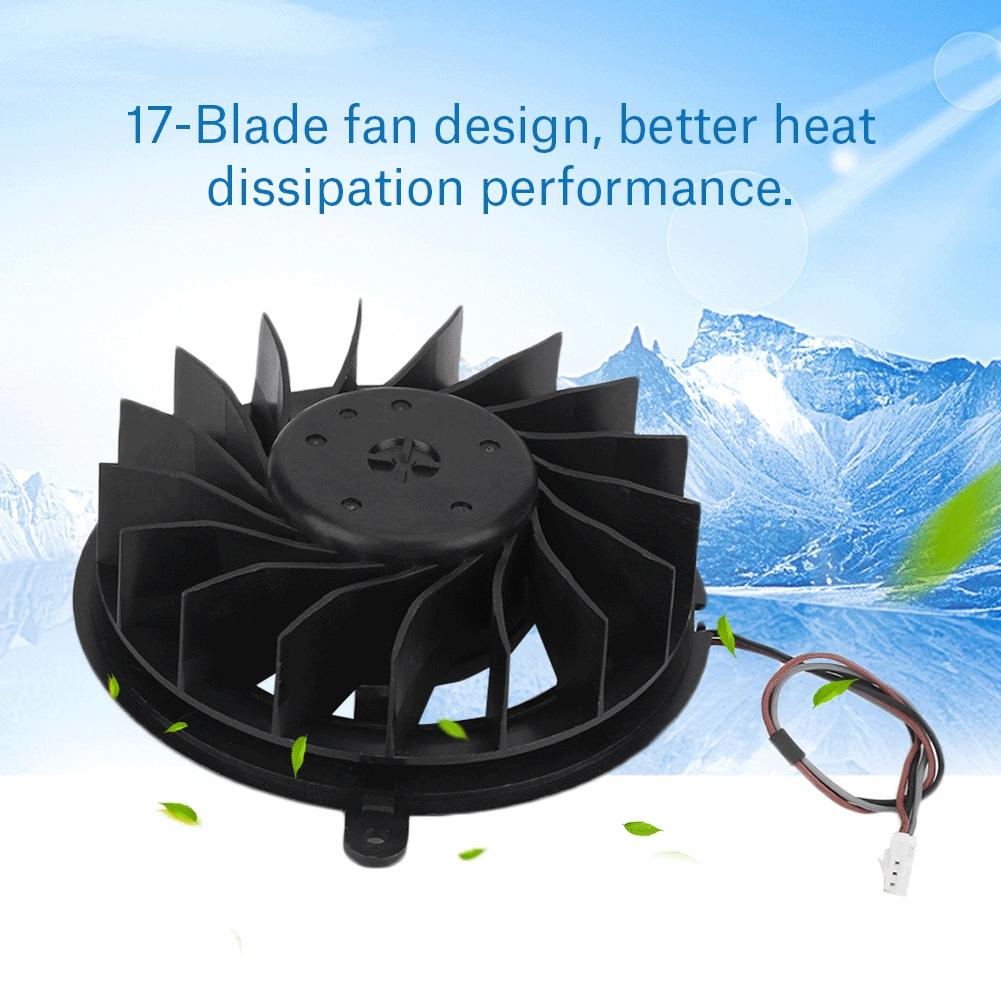 17 Blades Replacement Internal Cooling Fan Cooler for Sony PlayStation 3 PS3 Slim