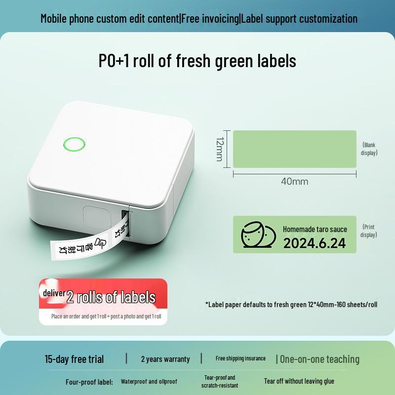 Portable Bluetooth Thermal Label Printer for Price Tags and Smart Labels