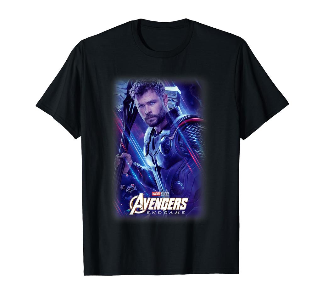 Marvel Avengers Endgame Thor Galaktisches Poster T-Shirt