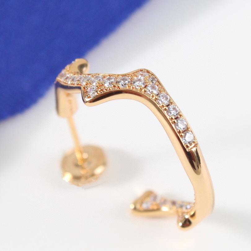 2023 Vintage Popular Brand Earrings for Women Fine Quality Vine Diamond Eardrop Luxury Jewelry Fashion Designer Women's Earrings
