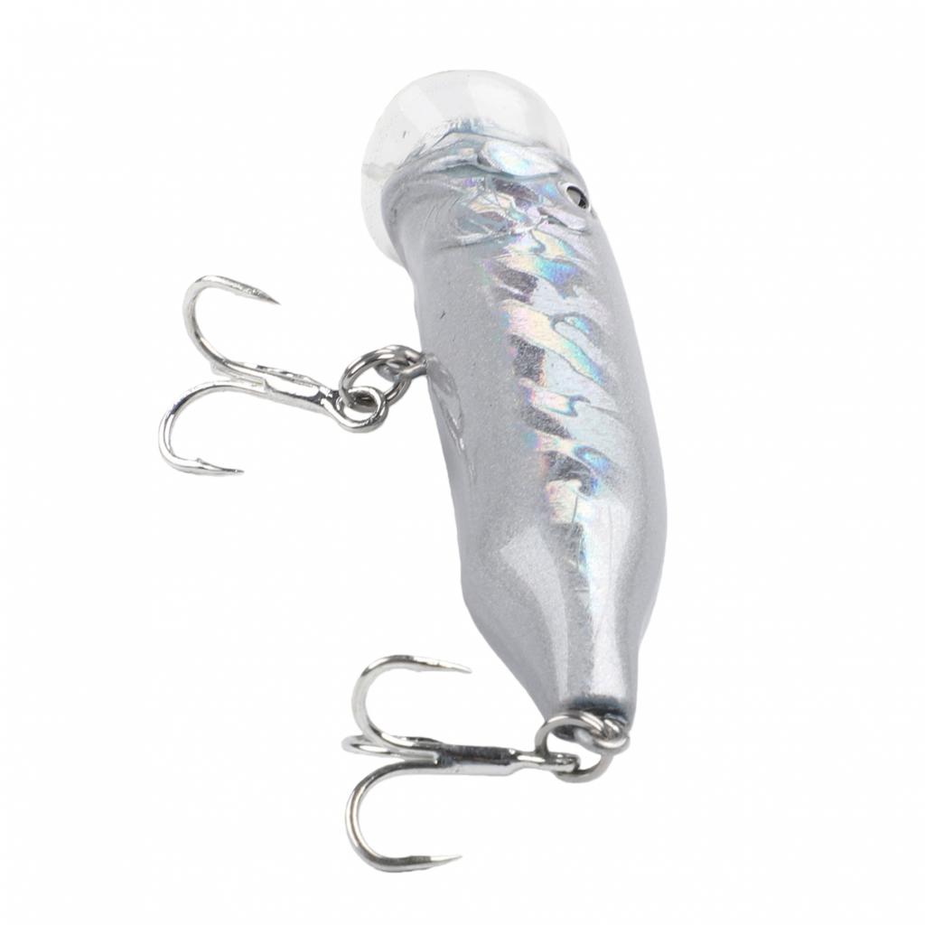 10g Woblery Topwater 5 Kolorów 7cm ABS+Stal Nierdzewna