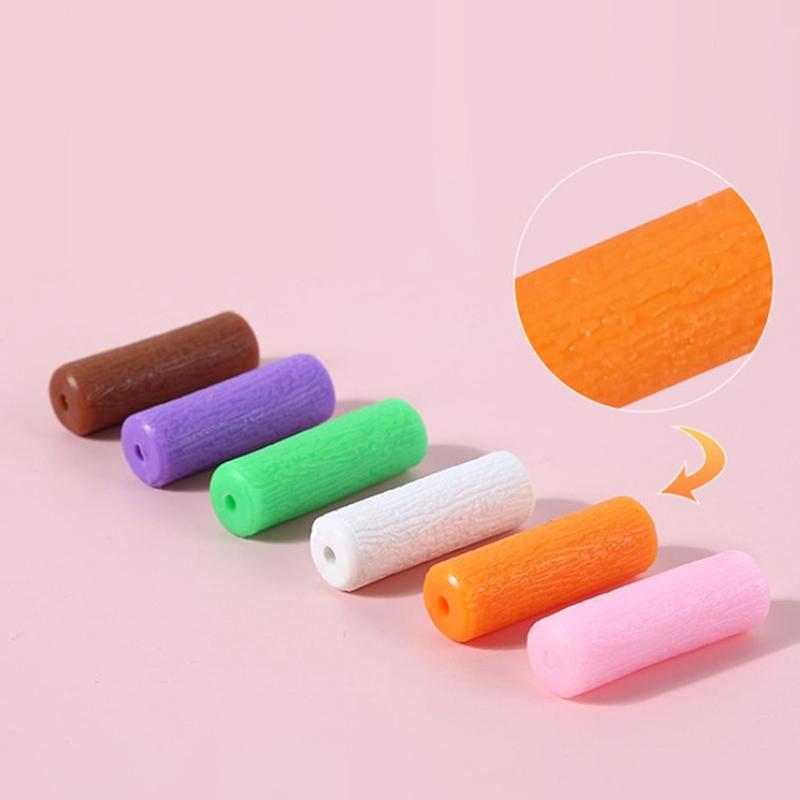 1 Çift Silikon Diş Çiğneme Aparey Çiğneyicileri Ortodontik Diş Teli Tepsisi Yerleştirici Diş Güzelliği Çiğneyicileri