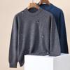 Hengyuanxiang Men's 100% Pure Wool Round Neck Sweater
