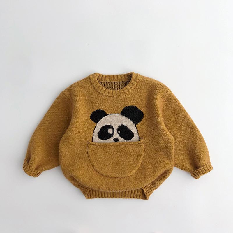 Kids Baby Clothes Sweaters Pullover Cartoon Boys Girls Knitwear Children Infant Pullover Outwear
