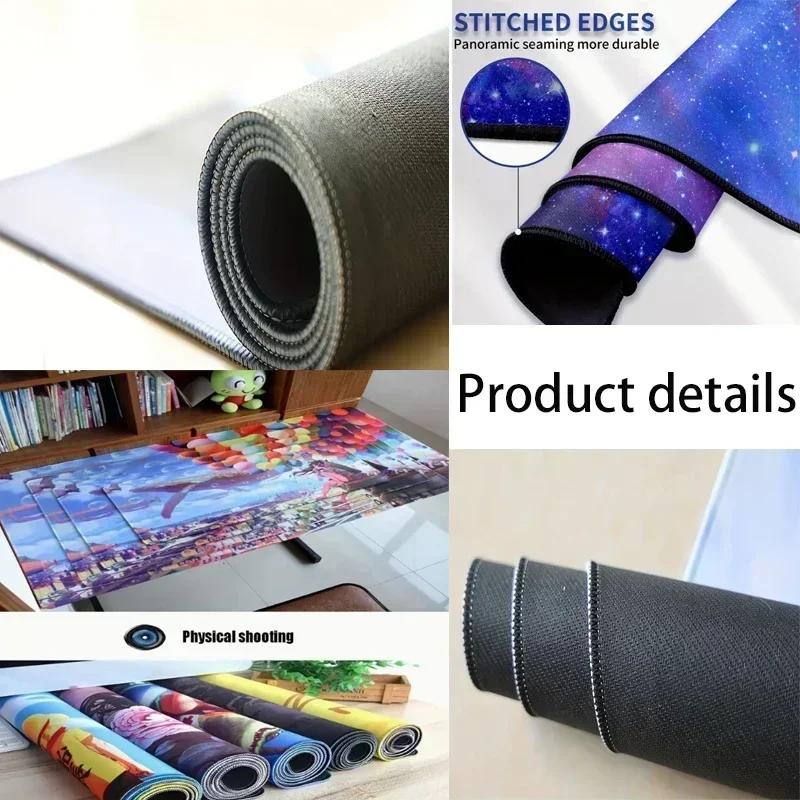 Japanese Great Wave Off Mouse Pad Large Mousepad Keyboards Gamers Deskpad Computer Laptop Keyboard Rubber Stitched Edges Mat