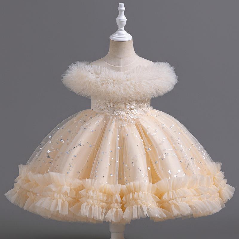 Mode Prinzessinkleid Mädchen Ärmellos Spitze Kinder Mädchen Partykleid Sommer Kinder Mädchen Abendkleid