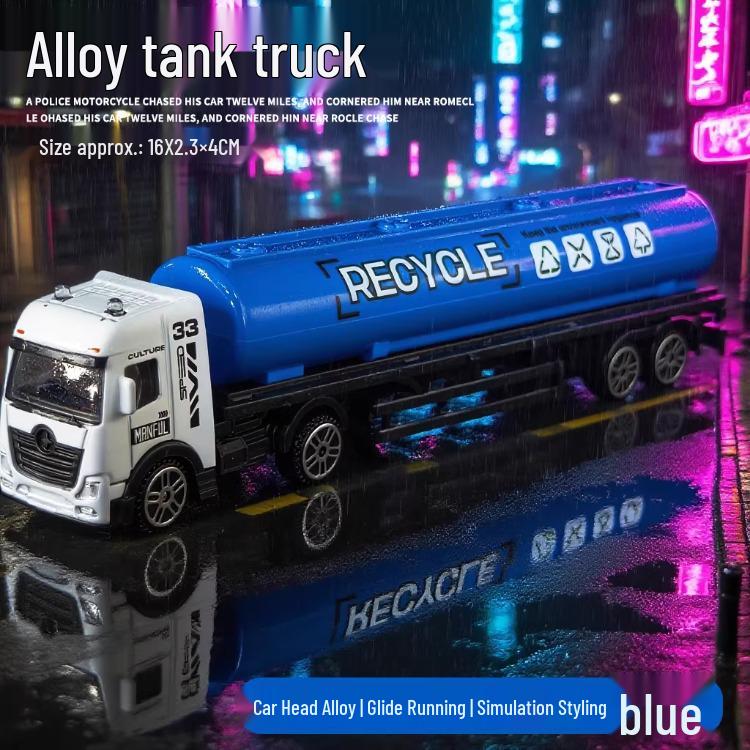 Children's 1:64 Alloy Transport and Refrigerated Truck Toy Model