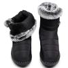 Große Größe 45 Wasserdichte Winter Herrenstiefel Neue Plüsch Schneestiefel Damen Stiefeletten Warm Schwarz Paar Baumwolle Paare Plateau Schuhe