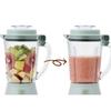 Toffy K-HBD2 Heat-Resistant Blender, Ice, Boiling Water (up to 120°C), Glass Jar, Smoothies, Soups, Dishwasher Safe, Two-Level Adjustment, Smoky Leaf