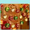 Christmas Led Indoor String Lights With Gift Box Ball For Festive Decor