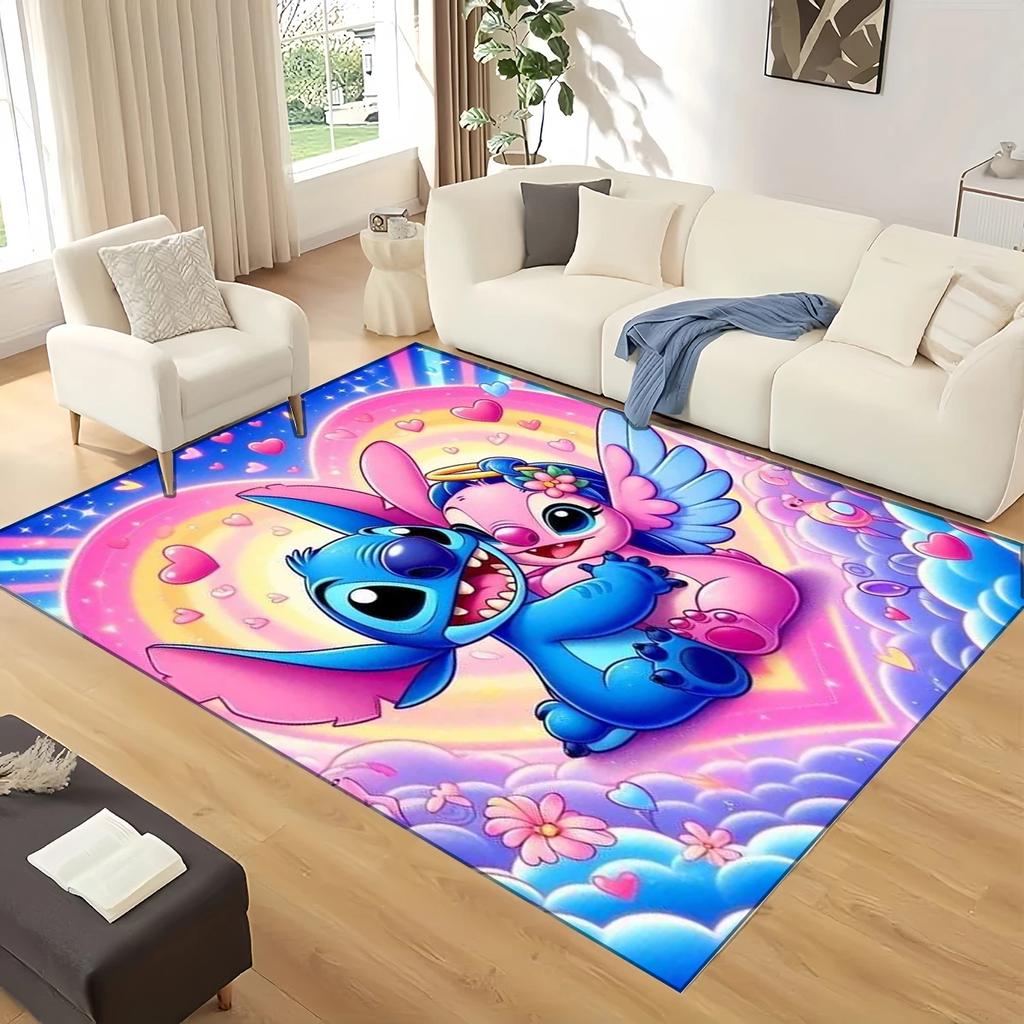 27 Style Lilo Stitch 2 Monster Cartoon Carpet Rug for Living Room Bedroom Home Sofa Decoration,kids Play Non-slip Floor Mat