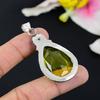 Lemon Topaz Gemstone Handmade 925 Sterling Silver Jewelry Pendant 2.56" KG-105