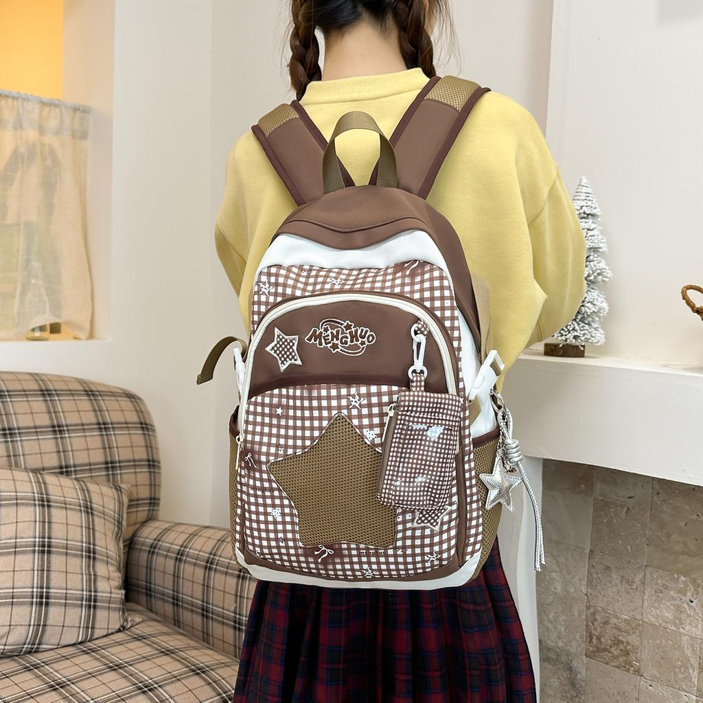 Schoolbag schoolbag junior high school girls 1011 new large capacity high value backpack light travel high school students cute backpack