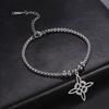Wicca Stainless Steel Celtics Knot Bracelet for Men Women Silver Irish Witch Jewelry Geometric Knot Bracelets