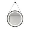 LED Mirror with Black Frame, 3-Color Lighting, 10-100% Dimmable, Anti-Fog, 5mm HD Glass, Touch Sensor, CRI >90