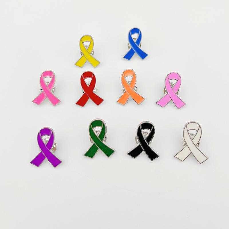 10 ks Slitina Kapající Olej Černá Stuha Odznak Špendlík Brož Pohřby Pamětní Špendlík Smuteční Odznak Brož Párty Šperky Doplňky