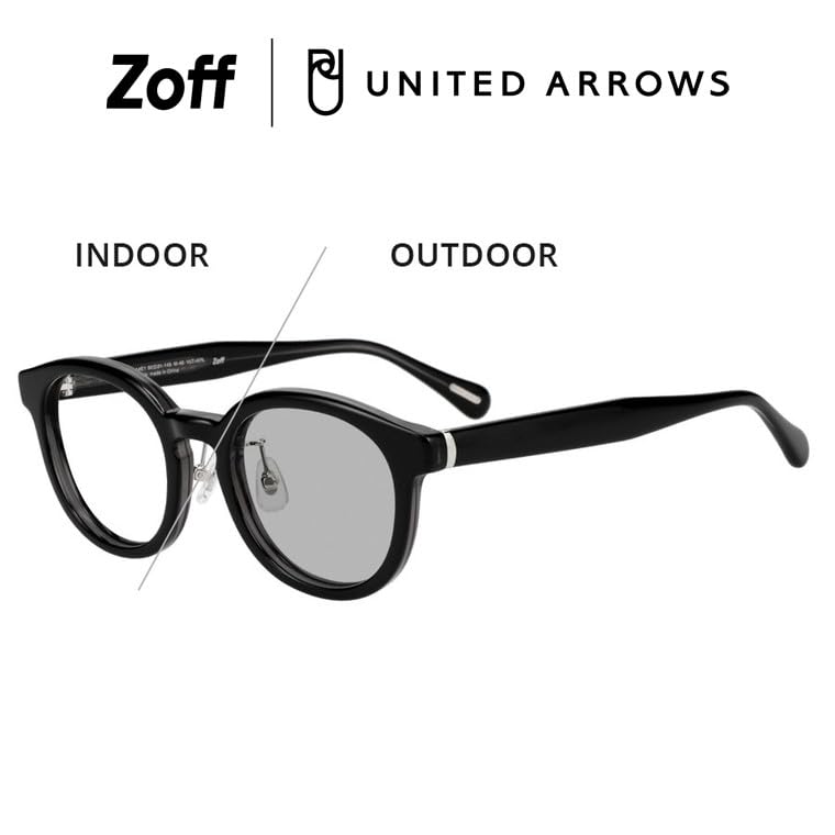 Zoff UNITED ARROWS Photochromic Sunglasses Lenses change color in response to UV UNITED ARROWS color black clear UV for both men and [WEB Exclusive]
