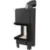 Steel fireplace KRATKI MBN left 8 kW Ø 200