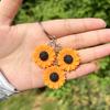 Sonnenblumen-Anhänger Schlüsselanhänger Für Naturliebhaber Mit Realistischem Harz Und Design