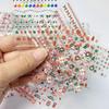 30-150pcs wholesales Santa Claus Pattern Nail Art Stickers Cartoon Santa Claus 3D Nail Stickers for Party Nail Art Supplies