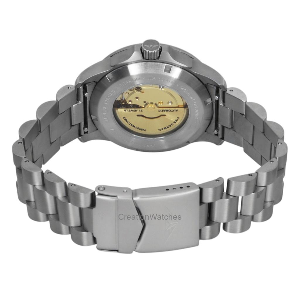 Bauhaus Aviation Titanium Béžový Ciferník Automatické 2866M5 100M Pánské Hodinky