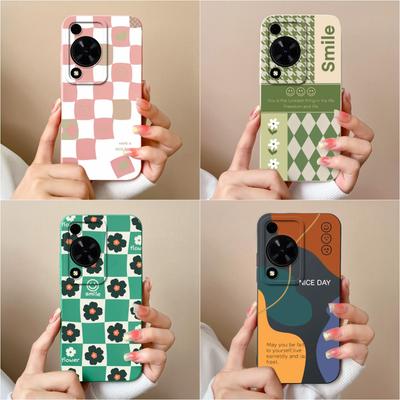 Husă din spate pentru Huawei Honor X6A Nova 12i Y72 11 SE 12 Pro Husă Fashion Check Pattern Protector de ecran din silicon moale de înaltă calitate Genți pentru telefon pentru Huawei