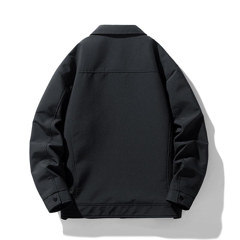 New Men's Casual Solid Color Lapel Jacket - Youthful, Trendy, and Versatile Design