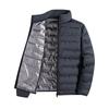 Graphene Self-heating Down Jacket Men Solid Windproof Pleated Down Jackets Stand Collar Classical Warm Winter Jackets Male