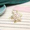 Pack of 6 Napkin Rings Christmas Snowflake Napkins Holder Metallic Napkin Buckle Sophisticated Plating Accessories