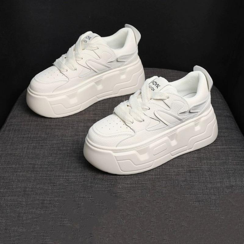 Thick Soled Versatile Board Shoes 2024 New Color Matching Temperament Vulcanized Sports and Leisure Women's Single Shoes Trafza