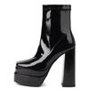 Sexy Platform Women's Ankle Boots 2025 Winter Shoes High Heels Short Boot Black White Red Dance Party Shoes For Girl Large Size