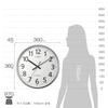 RHYTHM Wall Continuous Second x Office Clock, Radio-Controlled, Silent, Hand, Silver, 36 4.5cm, Supplies, Citizen, 8MYA39-019