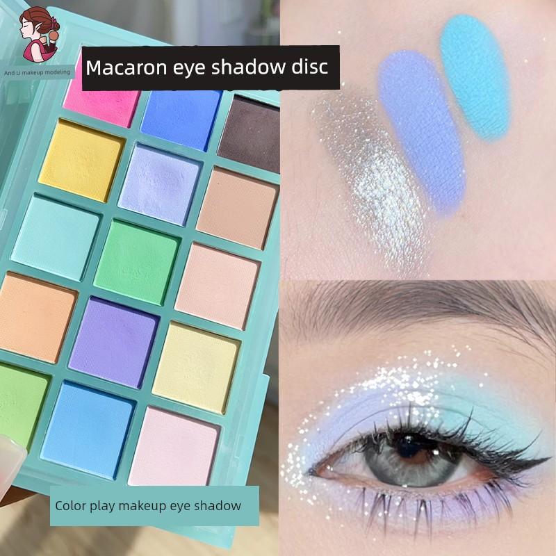 Dunhuang Feitian Makeup Eyeshadow Stage Performance Makeup Artist Ucanbe Colorful Palette Matte Glitter 15 Colors Red Gold