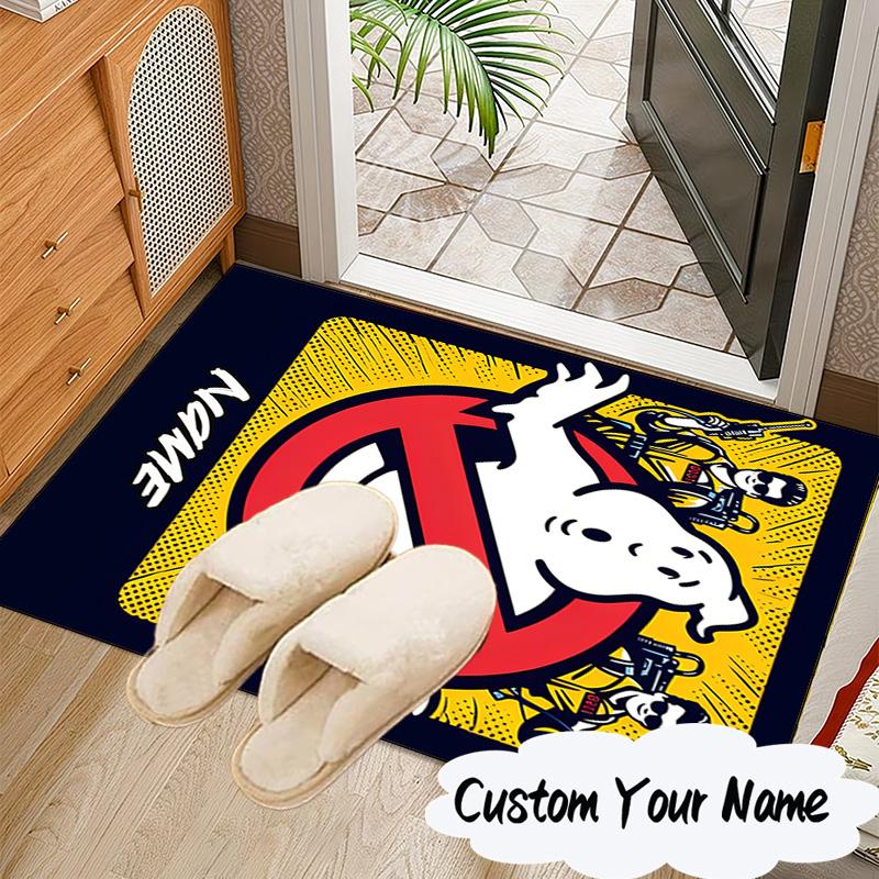 Custom Name Ghost-busters Logo Carpet, Chair Rug,Area Rug for Office Bedroom living rooms bedroom, Doormat decor Christmas fan gifts