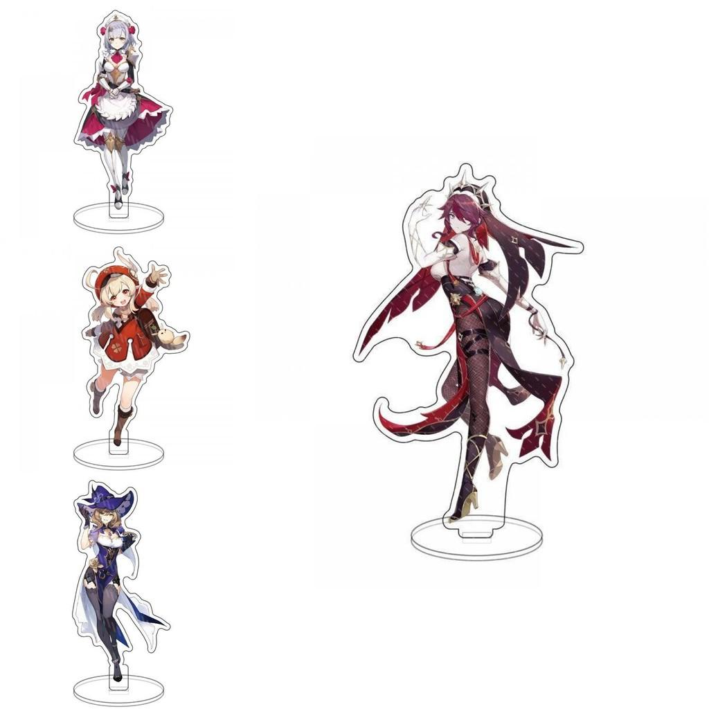 Genshin Impact Barbatos Keqing Barbara Hutao Acrylic Figure Stand Ideal For Decor