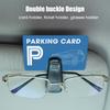 Car Eyeglasses Card Ticket Holder Fastener Black Sunglasses Clip Holder Bracket Name Card Holder Interior Accessorie 1/2/5pcs