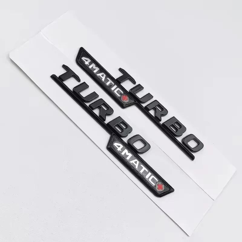 2026 Hot Black A45S Logo Turbo 4MATIC Car Rear Star Sticker Trunk AMG Emblem for Mercedes Benz a 45S AMG W177 1pcs Auto Accessories
