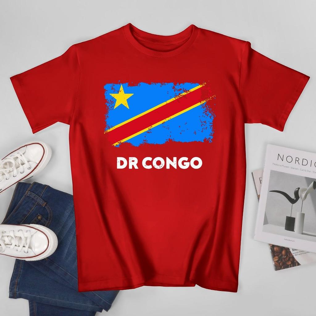 Unisex Unisex DR Congo Flag Democratic Republic Of Congo Formerly Zaire Tshirt Tees T Shirts WoUnisex Boys 100 Cotton TShirt