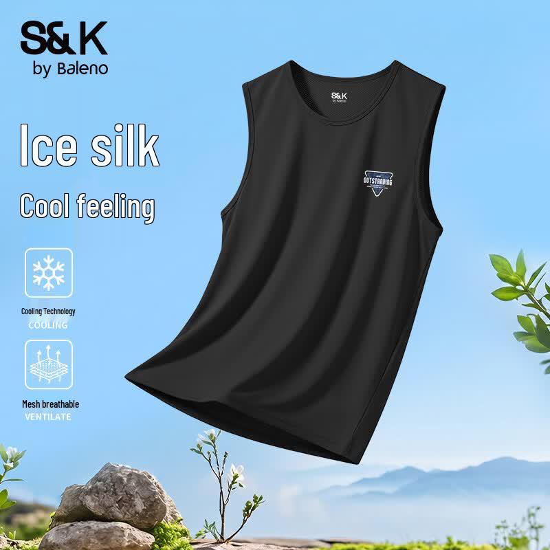 Baleno Men s Cooling Ice Silk Mesh Tank Top 3XL