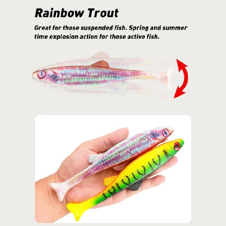 19cm/63g Simulation Baits Soft Swimming Lures Slow Sinking Lures Artificial Fish Lures Swimbaits Soft Fishing Baits