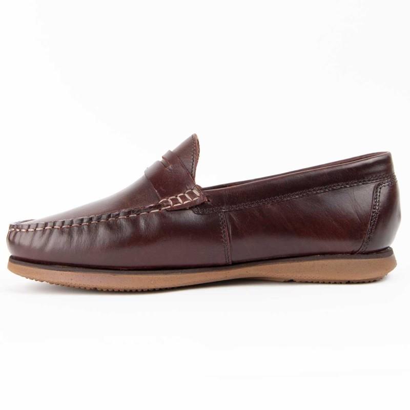 Mocasín De Piel Para Hombre. Purapiel Mocca7 102735